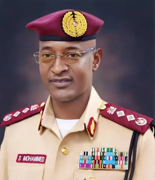 Portrait of FRSC Corps Marshal Shehu Mohammed in uniform