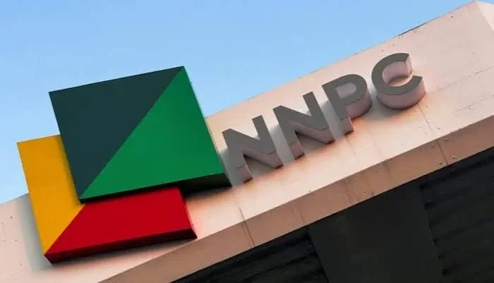 NNPC logo and lettering displayed on the exterior of a building