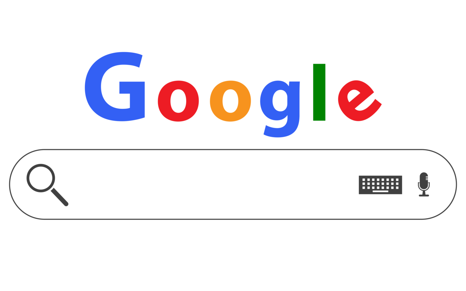 Google logo displayed on a plain background