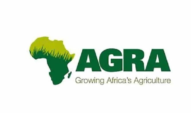 AGRA logo featuring a stylised map of Africa beside the organisation's name